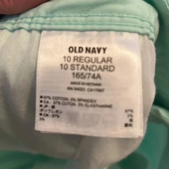 Old Navy mint green shorts size 10 - Picture 6 of 7